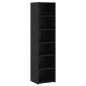 Preview: Sideboard Schwarz Eichen-Optik 45 x 41 x 185 cm Holzwerkstoff