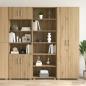 Preview: ARDEBO.de - Sideboard Artisan-Eiche 70 x 41 x 185 cm Holzwerkstoff