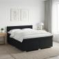 Preview: ARDEBO.de - Boxspringbett mit Matratze Schwarz 180 x 200 cm Stoff