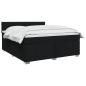 Preview: Boxspringbett mit Matratze Schwarz 180 x 200 cm Stoff
