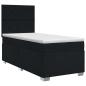 Preview: Boxspringbett mit Matratze Schwarz 90 x 200 cm Stoff