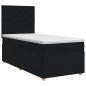 Preview: Boxspringbett mit Matratze Schwarz 90 x 200 cm Stoff