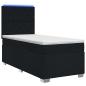 Preview: Boxspringbett mit Matratze Schwarz 90 x 190 cm Stoff