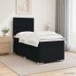 Preview: Boxspringbett mit Matratze Schwarz 90 x 190 cm Stoff