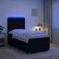 Preview: Boxspringbett mit Matratze Schwarz 90 x 190 cm Stoff