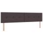 Preview: Ottoman-Bett mit Matratze und LED Dunkelbraun 200 x 200 cm