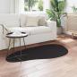 Preview: Teppich HUARTE Schwarz 80 x 150 cm Polyester