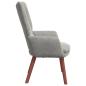 Preview: Sessel Hellgrau 63 x 67 x 94 cm Samt