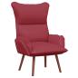 Preview: Sessel Weinrot 69 x 74 x 93 cm Kunstleder