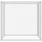 Preview: Hundekäfig Silber 200 x 200 x 200 cm Verzinkter Stahl