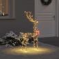 Preview: ARDEBO.de - 3D Weihnachtsrentier LOVIISA 140 LEDs Warmes Weiß