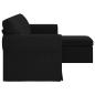 Preview: Sofa Schwarz 215 x 138 x 80 cm Stoff