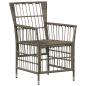 Preview: Gartenst?hle 4 stk. Grau Poly-Rattan
