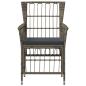 Preview: Gartenst?hle 4 stk. Grau Poly-Rattan
