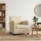 Preview: ARDEBO.de - Sessel Creme Stoff