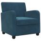 Preview: Sessel Blau Samt