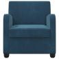 Preview: Sessel Blau Samt