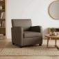 Preview: ARDEBO.de - Sessel Grau Kunstleder
