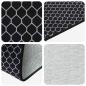 Preview: Teppichläufer ORIZ 1150 gsm Schwarzes Netzmuster