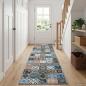 Preview: ARDEBO.de - Teppichläufer ORIZ 1150 gsm Blau 100% Polyester chemische Faser