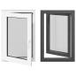 Preview: Kellerfenster Innenseite Farbe Weiß RISOR 60 x 90 cm