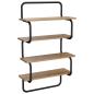 Preview: 4-stufiges Wandregal Artisan-Eiche 80 x 24,5 x 104 cm