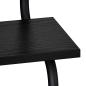 Preview: 4-stufiges Wandregal Schwarz Eichen-Optik 40 x 24,5 x 104 cm