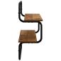 Preview: 2-stufiges Wandregal Altholz 80 x 24,5 x 61 cm Holzwerkstoff