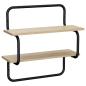 Preview: 2-stufiges Wandregal Sonoma-Eiche 60 x 24,5 x 61 cm