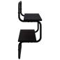 Preview: 2-stufiges Wandregal Schwarz Eichen-Optik 40 x 24,5 x 61 cm