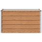 Preview: Hochbeet im Garten Holz Braun 100 x 40 x 55 cm Stahl