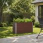Preview: ARDEBO.de - Hochbeet im Garten Braun 100 x 40 x 55 cm Stahl