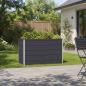 Preview: ARDEBO.de - Hochbeet im Garten Anthrazit 100 x 40 x 55 cm Stahl