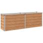 Preview: Hochbeet im Garten Holz Braun 163 x 40 x 55 cm Stahl