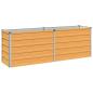 Preview: Hochbeet im Garten Holz Natur 163 x 40 x 55 cm Stahl