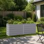 Preview: ARDEBO.de - Hochbeet im Garten Grau 163 x 40 x 55 cm Stahl