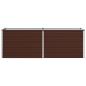 Preview: Hochbeet im Garten Braun 163 x 40 x 55 cm Stahl