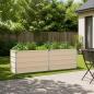 Preview: ARDEBO.de - Hochbeet im Garten Elfenbein 163 x 40 x 55 cm Stahl