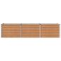 Preview: Hochbeet im Garten Holz Braun 242 x 40 x 55 cm Stahl