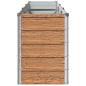 Preview: Hochbeet im Garten Holz Braun 242 x 40 x 55 cm Stahl