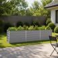 Preview: ARDEBO.de - Hochbeet im Garten Grau 242 x 40 x 55 cm Stahl