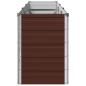 Preview: Hochbeet im Garten Braun 242 x 40 x 55 cm Stahl
