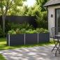 Preview: ARDEBO.de - Hochbeet im Garten Anthrazit 240 x 40 x 55 cm