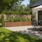Preview: ARDEBO.de - Hochbeet im Garten Holz Braun 320 x 40 x 55 cm