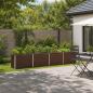 Preview: ARDEBO.de - Hochbeet im Garten Schwarznuss 321 x 40 x 55 cm Stahl