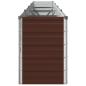 Preview: Hochbeet im Garten Braun 321 x 40 x 55 cm Stahl