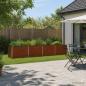 Preview: ARDEBO.de - Hochbeet im Garten Wetterfeststahl 321 x 40 x 55 cm