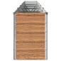 Preview: Hochbeet im Garten Holz Braun 400 x 40 x 55 cm Stahl