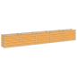Preview: Hochbeet im Garten Holz Natur 400 x 40 x 55 cm Stahl