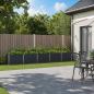 Preview: ARDEBO.de - Hochbeet im Garten Anthrazit 400 x 40 x 55 cm Stahl
